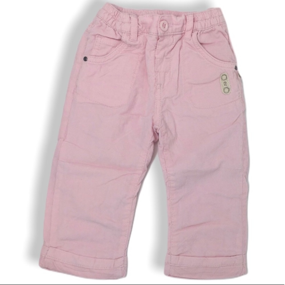 Baby Girls Pink Corduroy Cotton Pants NEW